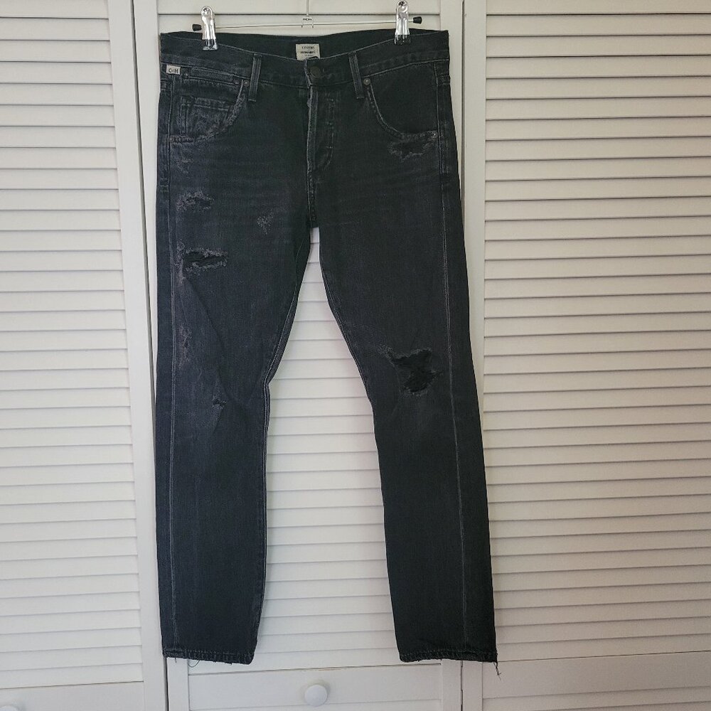 Citizens Of Humanity Emerson Boyfriend Jeans Black Size 24